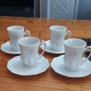 Vintage Winrose Collection USA Teacup Tea Cup & Saucer Pink Roses